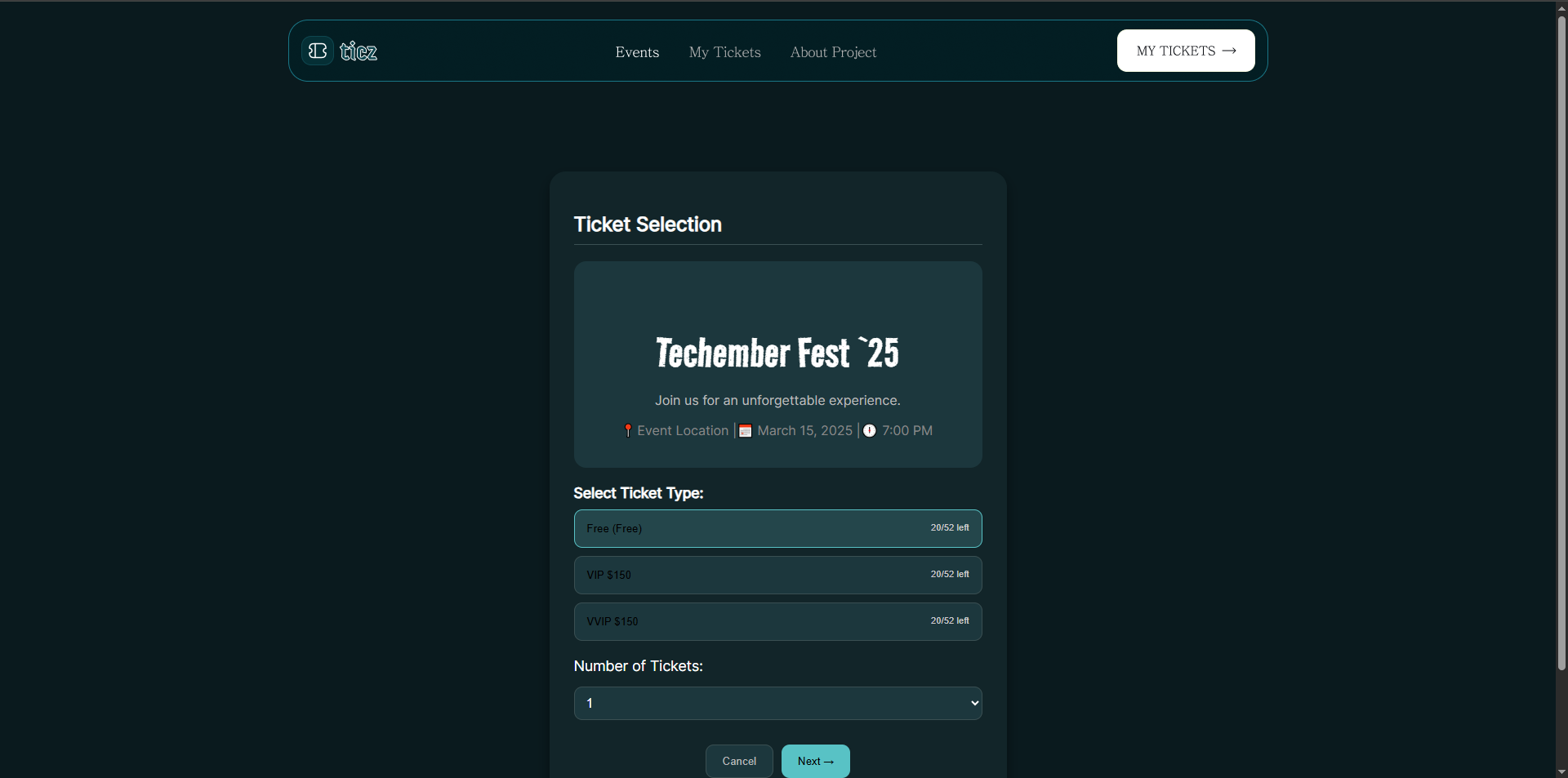 Ticket Generator